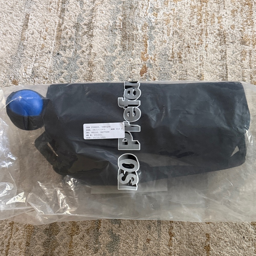 ISO Preferred shoulder sling with abductor pillow w/squeeze ball and showersling